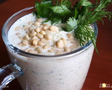 Холодный суп-пюре из кольраби