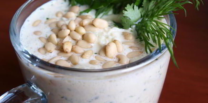 Рецепт холодного супа-пюре из кольраби