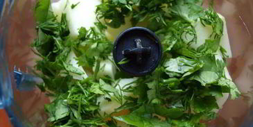 холодный суп-пюре из кольраби