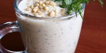 холодный суп-пюре из кольраби