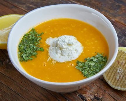 Холодный суп с нутом и тахини