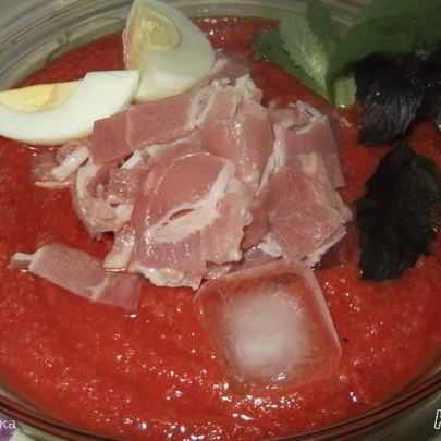 Холодный суп Сальморехо по-испански