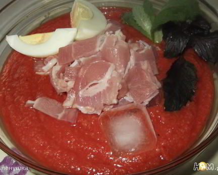 Холодный суп Сальморехо по-испански