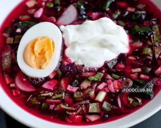 Холодный свекольный суп