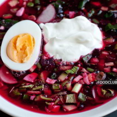 Холодный свекольный суп