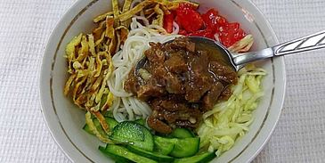 кукси с говядиной по-корейски