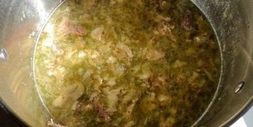 суп горячий холодец