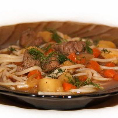 Лагман из конины