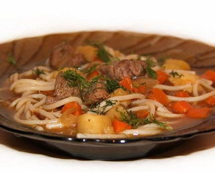 Лагман из конины