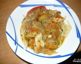 Лагман из курицы