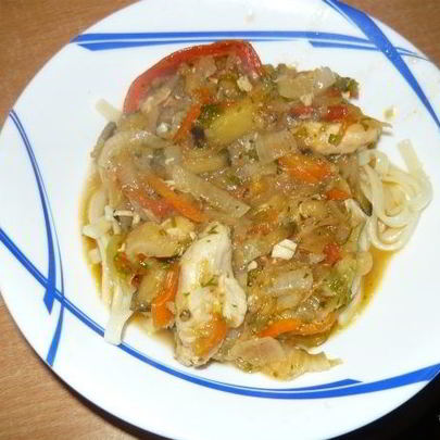 Лагман из курицы