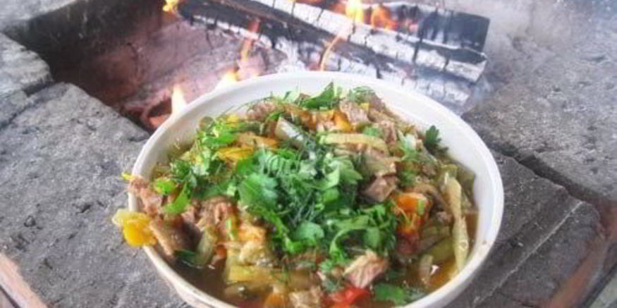 Рецепт лагмана на костре в казане