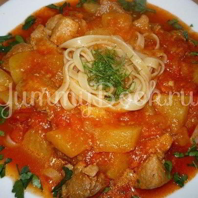 Лагман по-домашнему из мультиварки