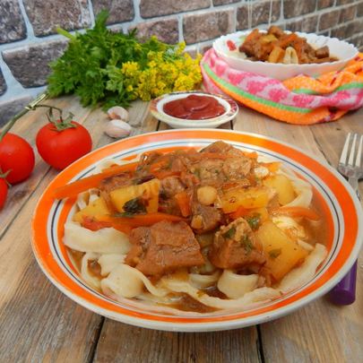 Лагман по-татарски из баранины