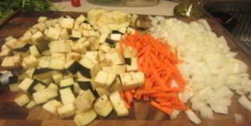 лагман с баклажанами