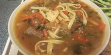 лагман с баклажанами