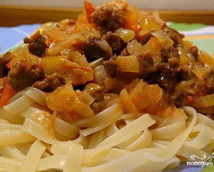 Лагман с капустой