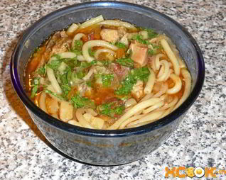 Лагман с курицей