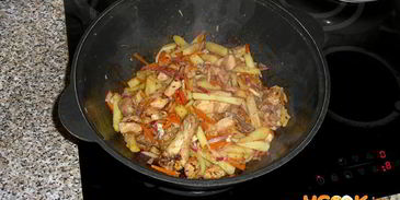 лагман с курицей