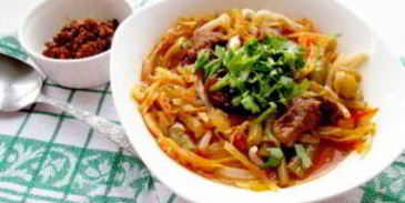 лагман с редькой