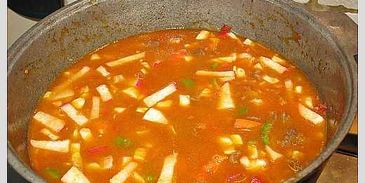 лагман со спагетти