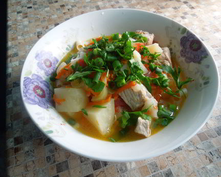 Лагман со свининой в мультиварке