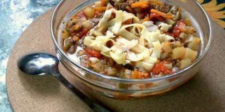 Рецепт лагмана в казане на костре