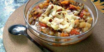 лагман в казане на костре