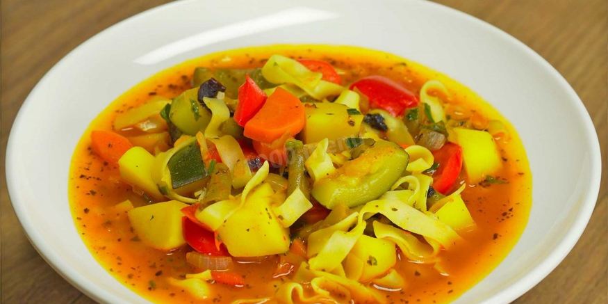 Рецепт овощного лагмана