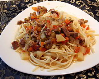 Среднеазиатское блюдо Лагман