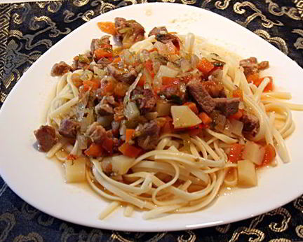 Среднеазиатское блюдо Лагман