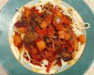 Узбекский Лагман с настоящей домашней лапшой