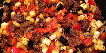 узбекский лагман жареный