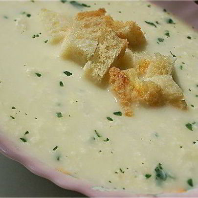 Альпийский молочный суп с сыром