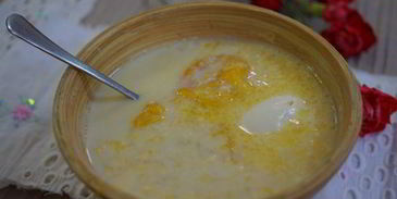 молочный рисовый суп с курагой