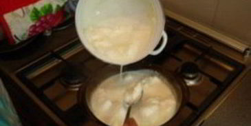 молочный сладкий суп