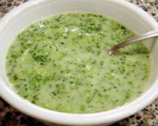 Молочный суп из брокколи