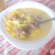 Рецепт Молочного супа с фрикадельками