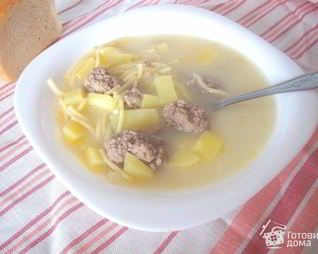 Молочный суп с фрикадельками
