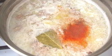 молочный суп с фрикадельками