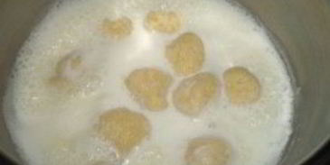 молочный суп с картофельными клецками