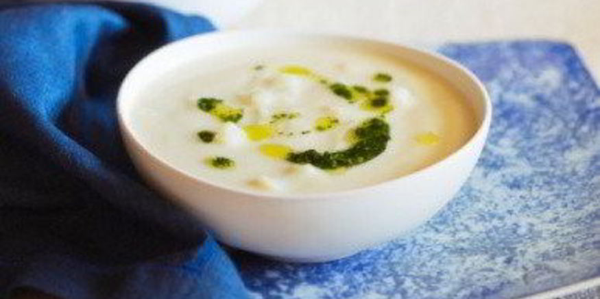 Рецепт молочного супа с клецками и цветной капустой