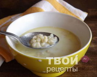 Молочный суп с клецками