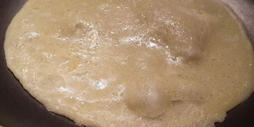 молочный суп с лапшой из крахмальных блинов