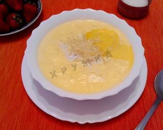 Молочный суп с лапшой