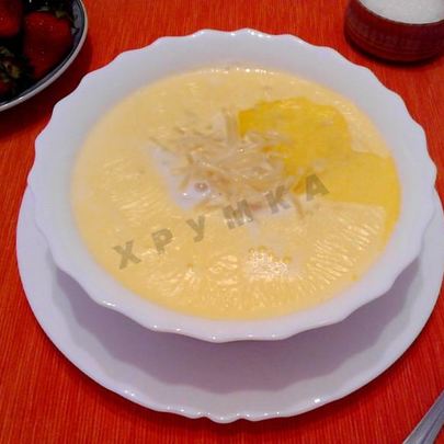 Молочный суп с лапшой