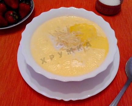 Молочный суп с лапшой