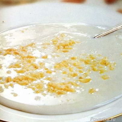 Молочный суп с миндалем