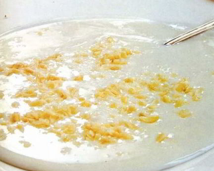 Молочный суп с миндалем