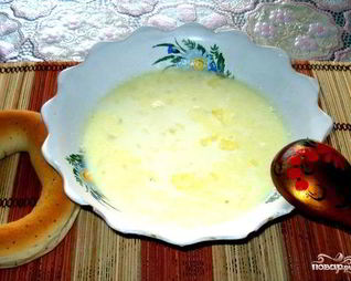 Молочный суп с пшеном